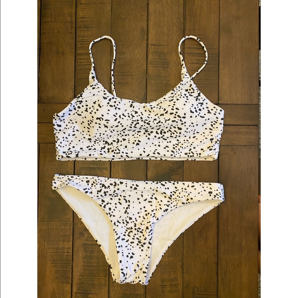 BRAND NEW! SHEIN Dalmatian Bikini Swimsuit